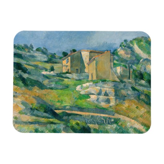 Paul Cezanne - Häuser in Provence, Riaux Valley Magnet (Horizontal)