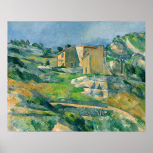 Paul Cezanne - Häuser in Provence, Riaux Valley Poster