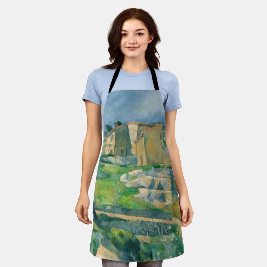 Paul Cezanne - Häuser in Provence, Riaux Valley Schürze (Getragen)