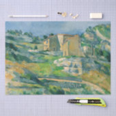 Paul Cezanne - Häuser in Provence, Riaux Valley Seidenpapier (Handwerk)