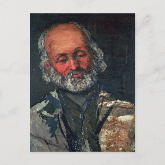 Paul Cezanne Head of an Old Man, c.1866 Postkarte (Vorderseite)