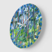 Paul Cezanne: Im Wald, Gemälde von Cezanne Große Wanduhr (Winkel)