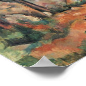 Paul Cezanne - Im Wald Poster (Ecke)