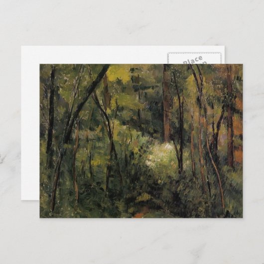 Paul Cezanne - Im Wald Postkarte (Vorne/Hinten)