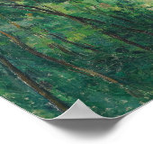 Paul Cezanne - Inneres eines Waldes Poster (Ecke)