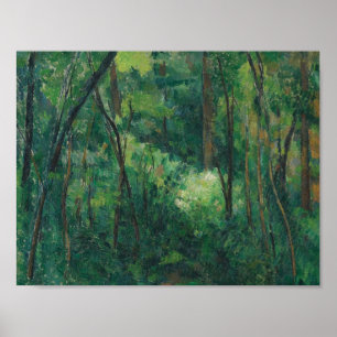 Paul Cezanne - Inneres eines Waldes Poster
