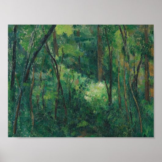 Paul Cezanne - Inneres eines Waldes Poster (Vorne)