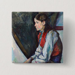 Paul Cezanne - Junge im Roten Westen Button