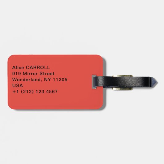 Paul Cezanne - Junge im Roten Westen Gepäckanhänger (Rückseite horizontal)