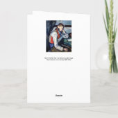 Paul Cezanne - Junge im Roten Westen Karte (Rückseite)