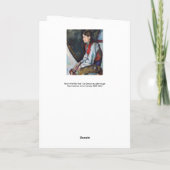 Paul Cezanne - Junge im Roten Westen Karte (Rückseite)