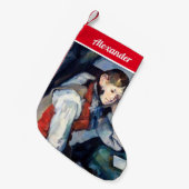 Paul Cezanne - Junge im Roten Westen Kleiner Weihnachtsstrumpf (Vorderansicht (hängend))