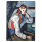 Paul Cezanne - Junge im Roten Westen Klemmbrett (Rückseite)