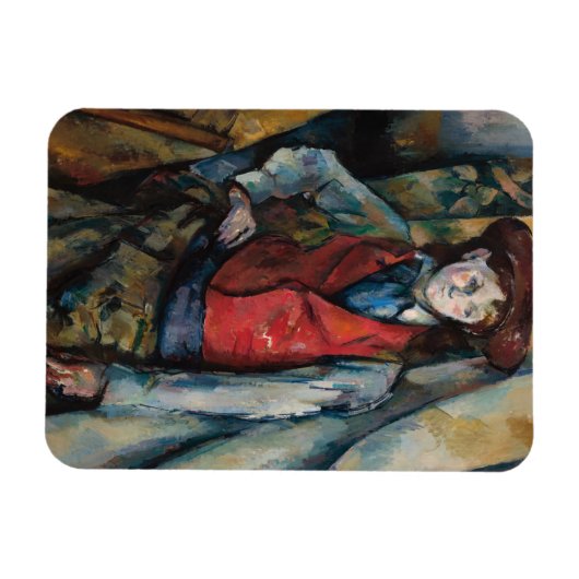 Paul Cezanne - Junge im Roten Westen Magnet (Horizontal)
