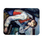 Paul Cezanne - Junge im Roten Westen Magnet (Horizontal)