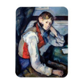 Paul Cezanne - Junge im Roten Westen Magnet (Vertikal)