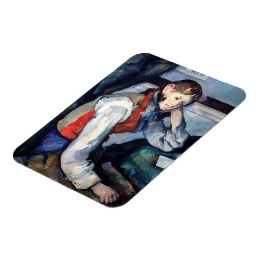 Paul Cezanne - Junge im Roten Westen Magnet (Linke Seite)