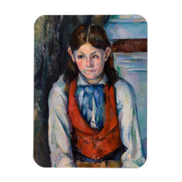 Paul Cezanne - Junge im Roten Westen Magnet