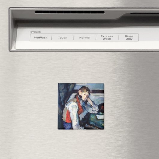 Paul Cezanne - Junge im Roten Westen Magnet (In Situ (Geschirrspüler))