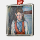 Paul Cezanne - Junge im Roten Westen Ornament Aus Metall (Links)
