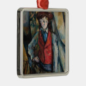 Paul Cezanne - Junge im Roten Westen Ornament Aus Metall (Rechts)