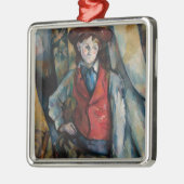 Paul Cezanne - Junge im Roten Westen Ornament Aus Metall (Links)