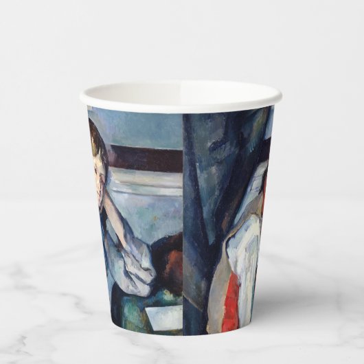 Paul Cezanne - Junge im Roten Westen Pappbecher (Links)