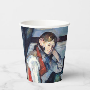 Paul Cezanne - Junge im Roten Westen Pappbecher