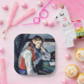 Paul Cezanne - Junge im Roten Westen Pappteller (Party)