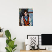 Paul Cezanne - Junge im Roten Westen Poster (Heimbüro)