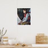 Paul Cezanne - Junge im Roten Westen Poster (Küche)