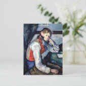 Paul Cezanne - Junge im Roten Westen Postkarte (Stehend Vorderseite)
