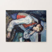 Paul Cezanne - Junge im Roten Westen Puzzle (Horizontal)
