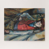 Paul Cezanne - Junge im Roten Westen Puzzle (Horizontal)