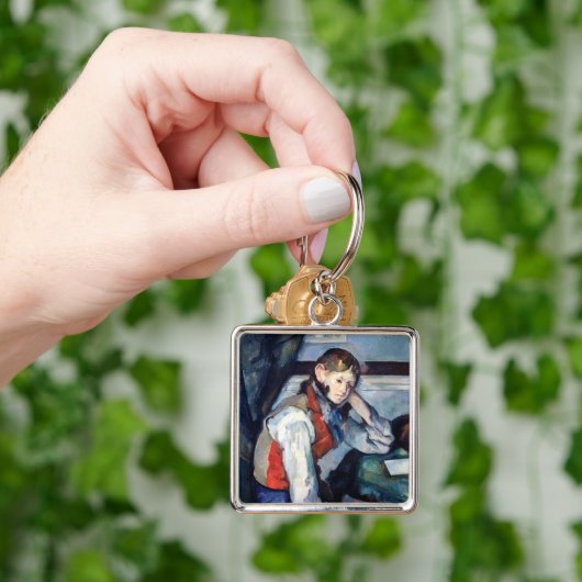 Paul Cezanne - Junge im Roten Westen Schlüsselanhänger (Hand)