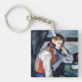 Paul Cezanne - Junge im Roten Westen Schlüsselanhänger (Vorderseite)