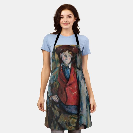 Paul Cezanne - Junge im Roten Westen Schürze (Getragen)