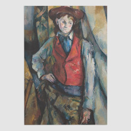 Paul Cezanne - Junge im Roten Westen Seidenpapier