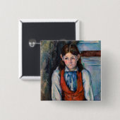 Paul Cezanne - Junge mit roter Weste Button (Vorne & Hinten)