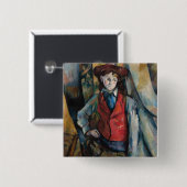 Paul Cezanne - Junge mit roter Weste Button (Vorne & Hinten)