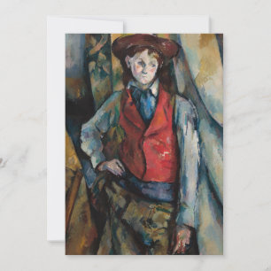 Paul Cezanne - Junge mit roter Weste Dankeskarte