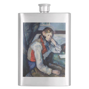 Paul Cezanne - Junge mit roter Weste Flachmann
