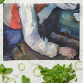 Paul Cezanne - Junge mit roter Weste Geschirrtuch (Gefaltet)