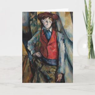 Paul Cezanne - Junge mit roter Weste Karte
