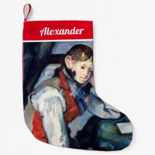 Paul Cezanne - Junge mit roter Weste Kleiner Weihnachtsstrumpf