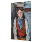 Paul Cezanne - Junge mit roter Weste Klemmbrett (Links)