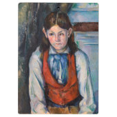 Paul Cezanne - Junge mit roter Weste Klemmbrett (Rückseite)