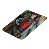 Paul Cezanne - Junge mit roter Weste Magnet (Linke Seite)