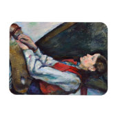 Paul Cezanne - Junge mit roter Weste Magnet (Horizontal)