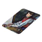 Paul Cezanne - Junge mit roter Weste Magnet (Linke Seite)